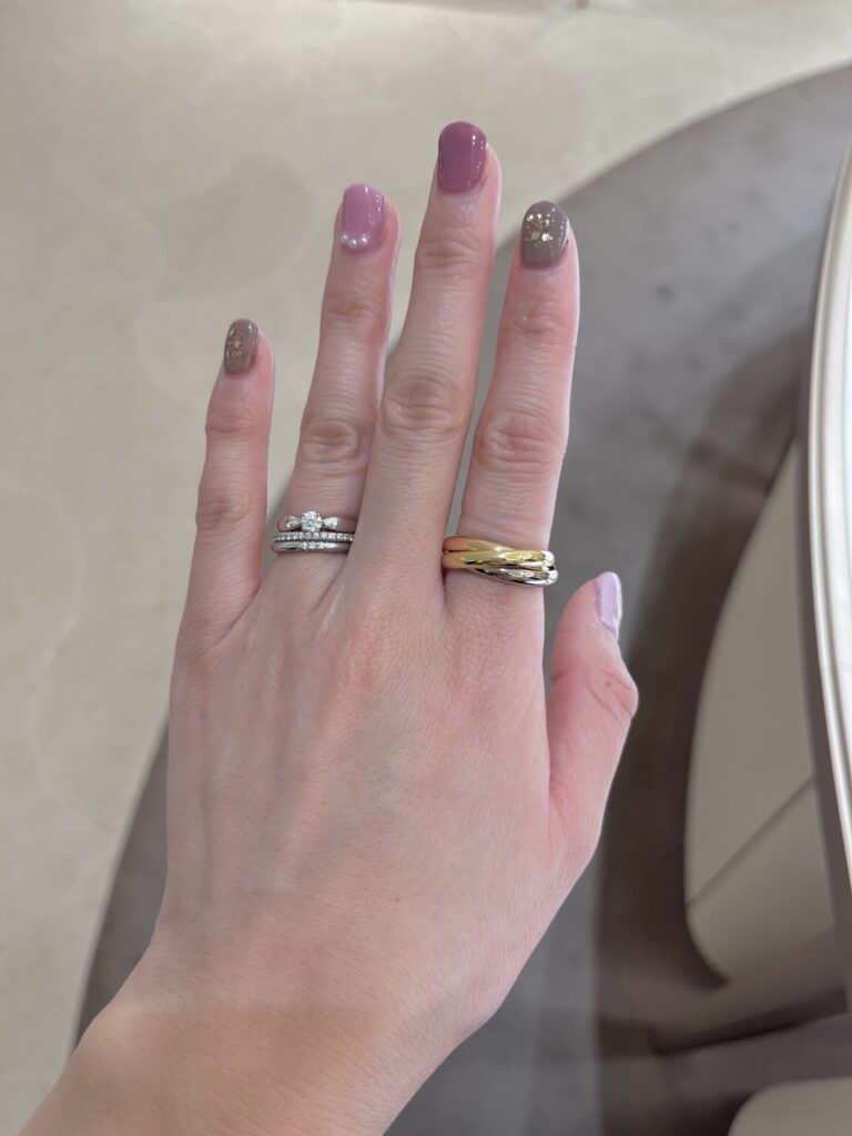 〈Cartier〉 SMALL MODELトリニティ リング SM 大きいサイズ Cartier】大人気☆ 雑誌掲載 SMALL MODEL トリニティリングSM